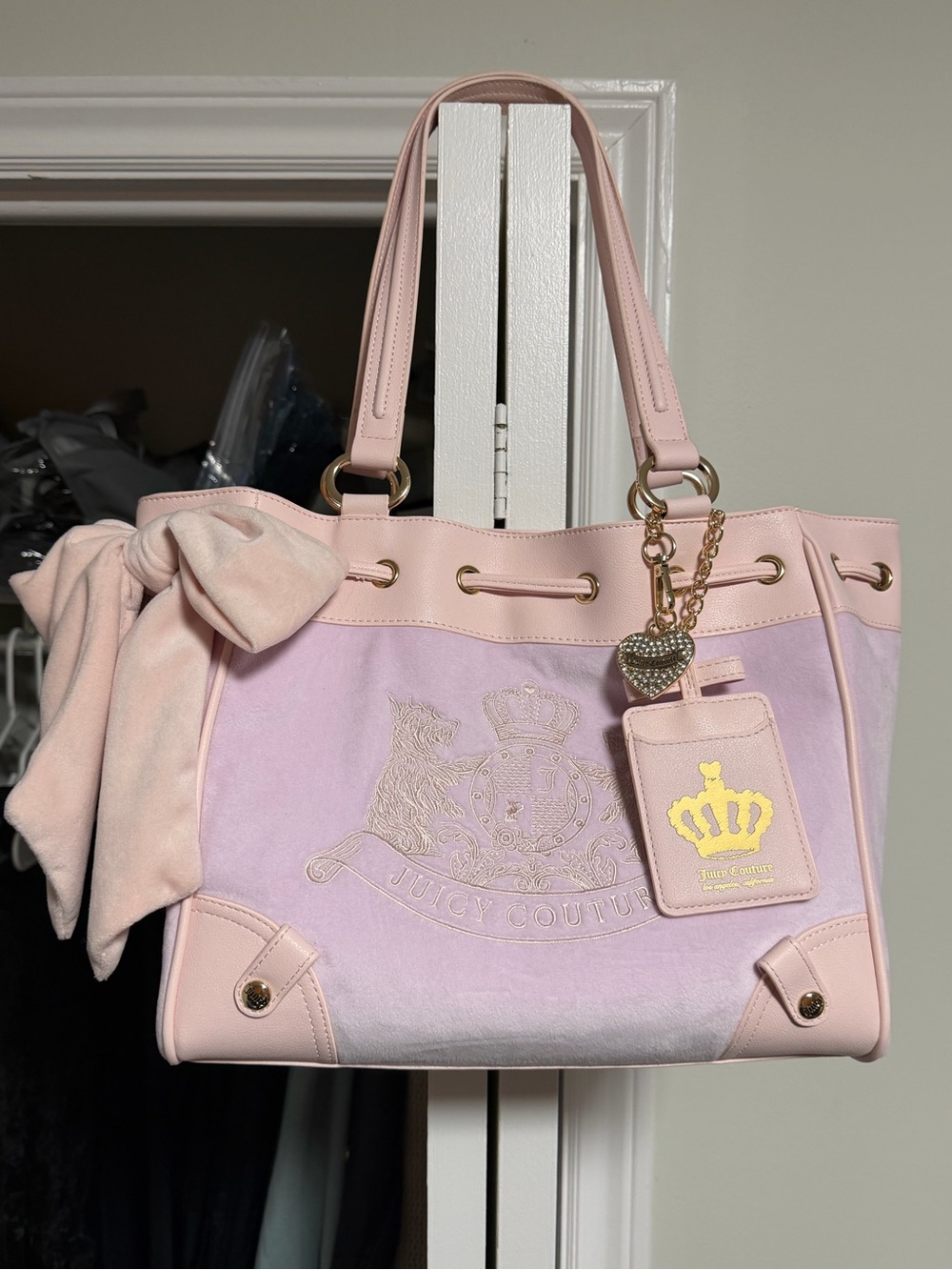 Juicy Couture Baby Pink/Light Purple Daydreamer Tote